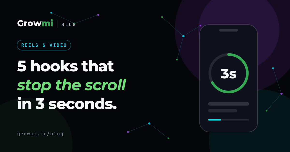 5 hooks that stop the scroll in 3 seconds